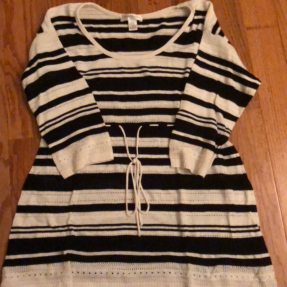 Black and White Maternity Sweater
